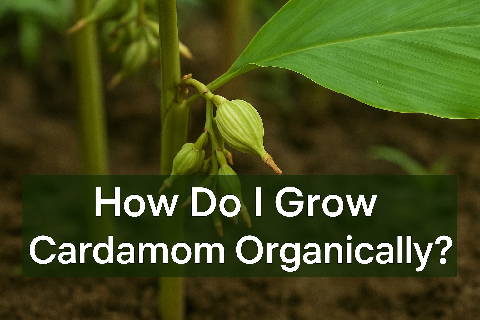 How do I grow cardamom organically?