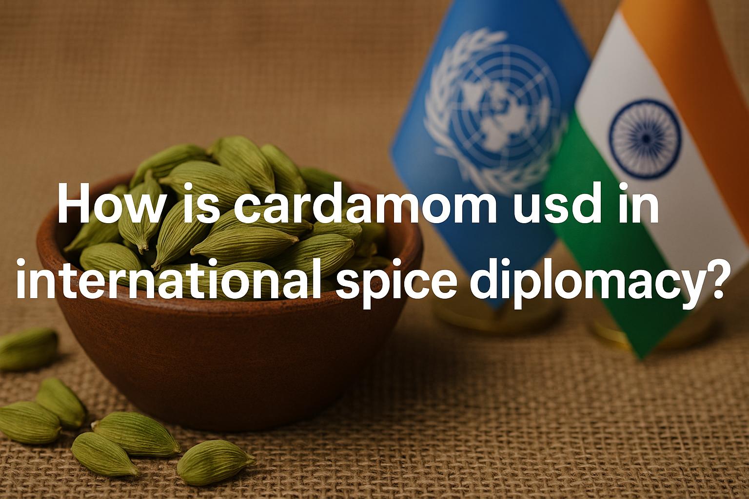 How is cardamom used in international spice diplomacy?