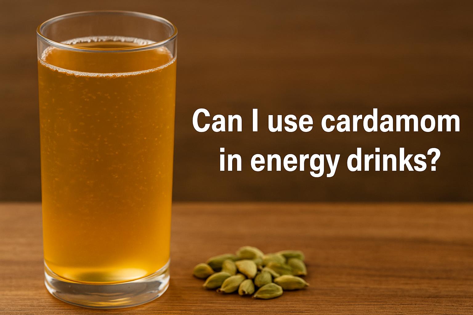 Can I use cardamom in energy drinks?