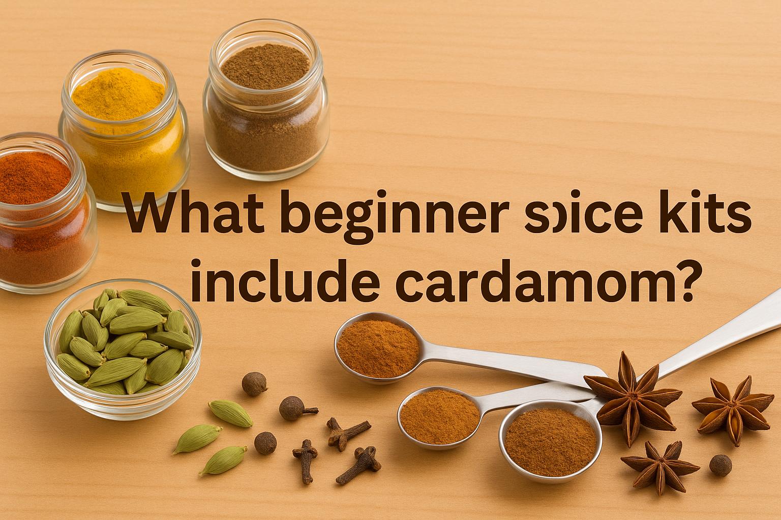 What beginner spice kits include cardamom?