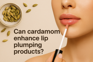 Can cardamom enhance lip plumping products?