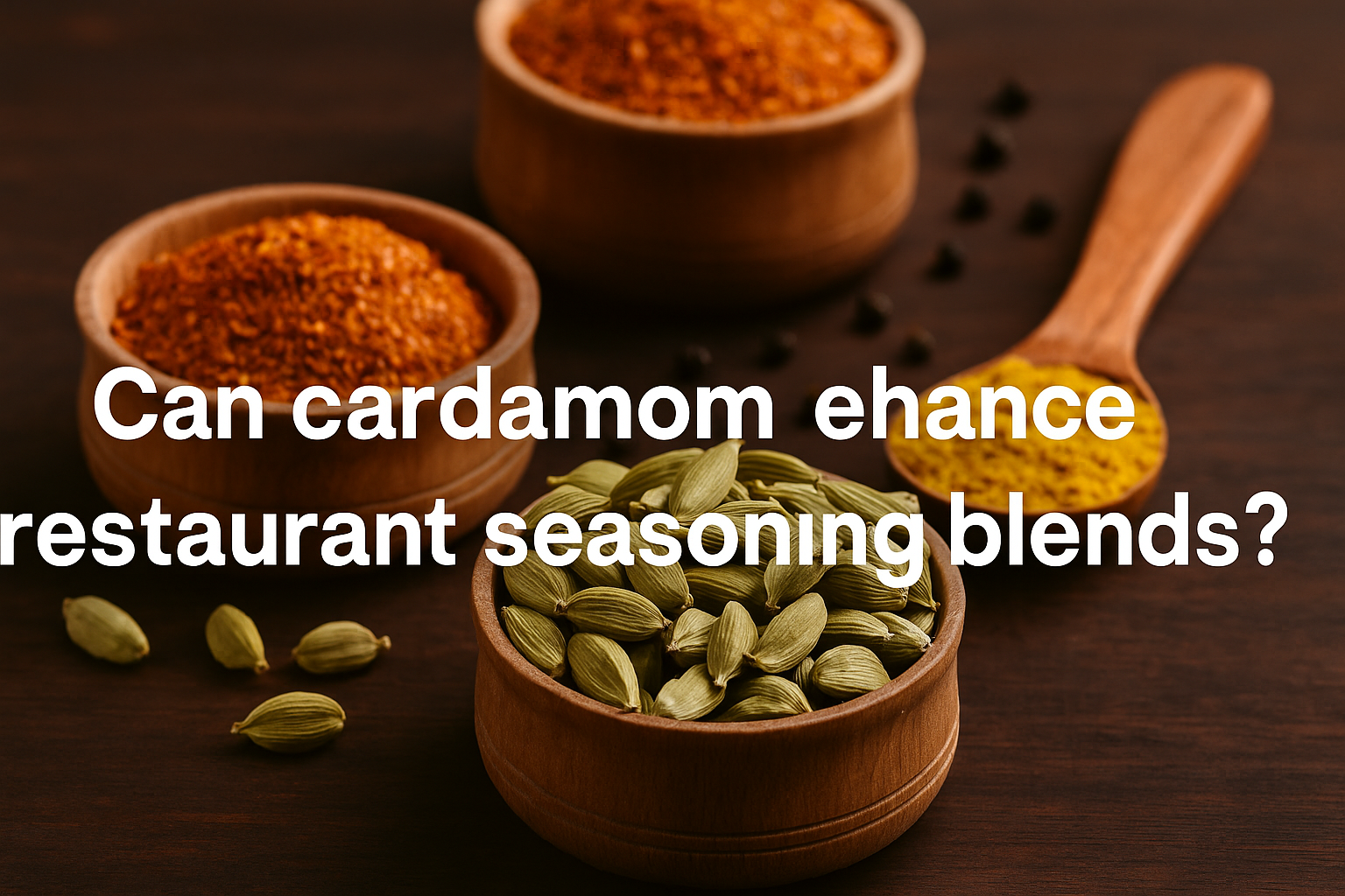 Can cardamom enhance restaurant seasoning blends?