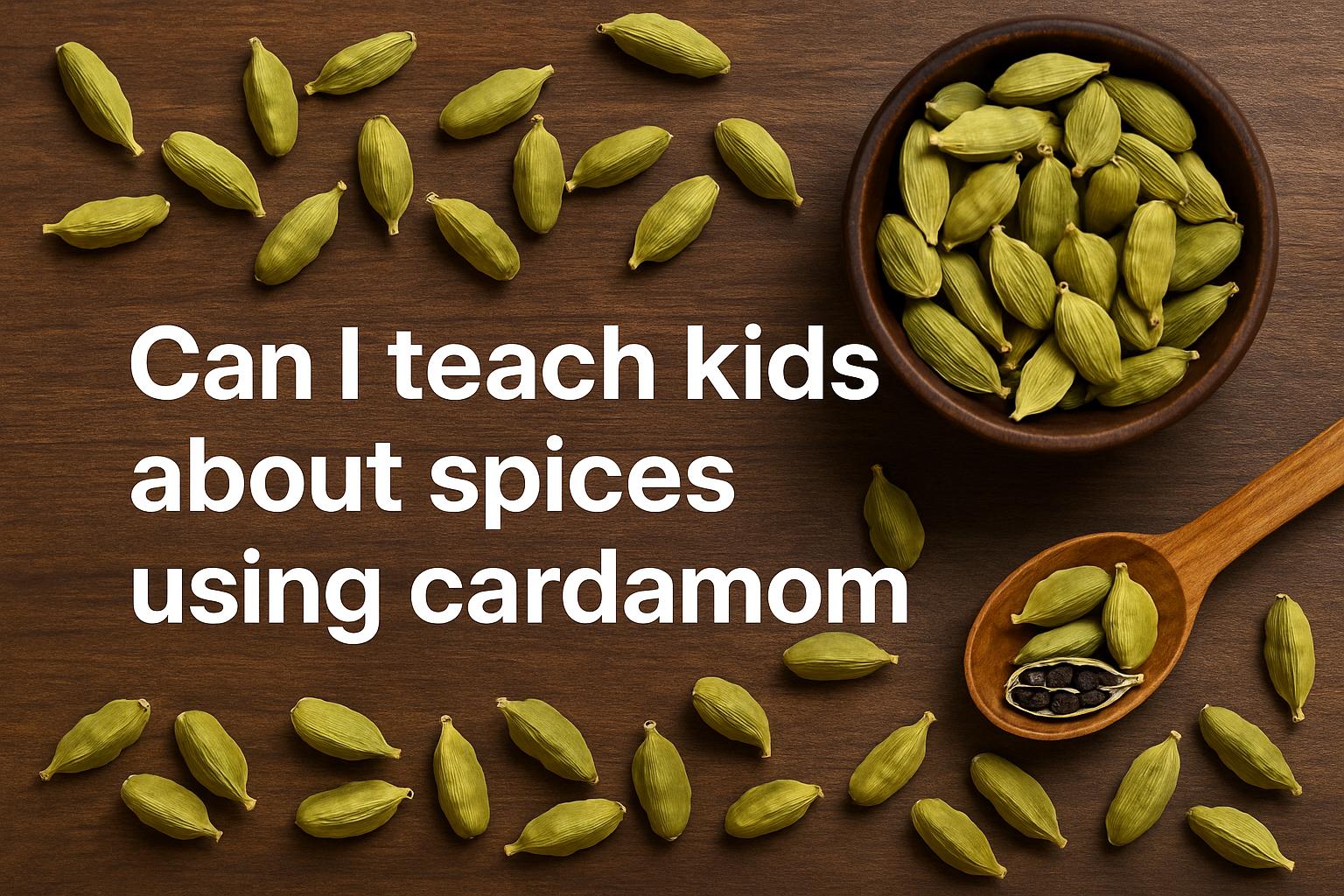 Can I teach kids about spices using cardamom?
