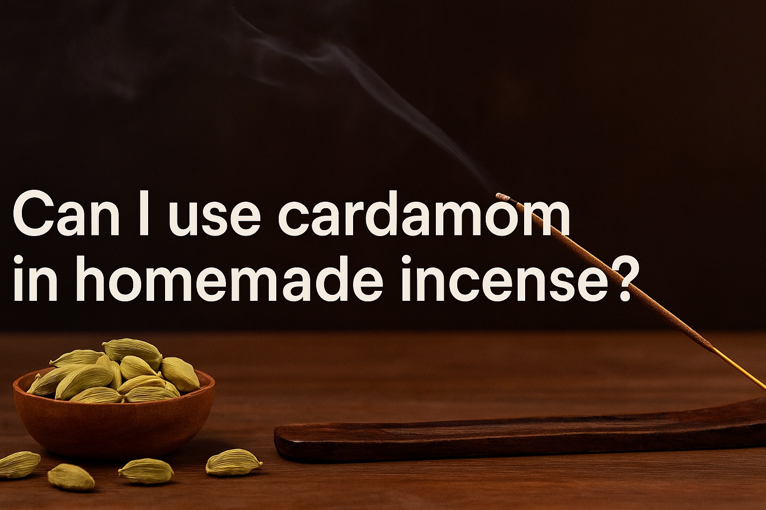 Can I use cardamom in homemade incense?