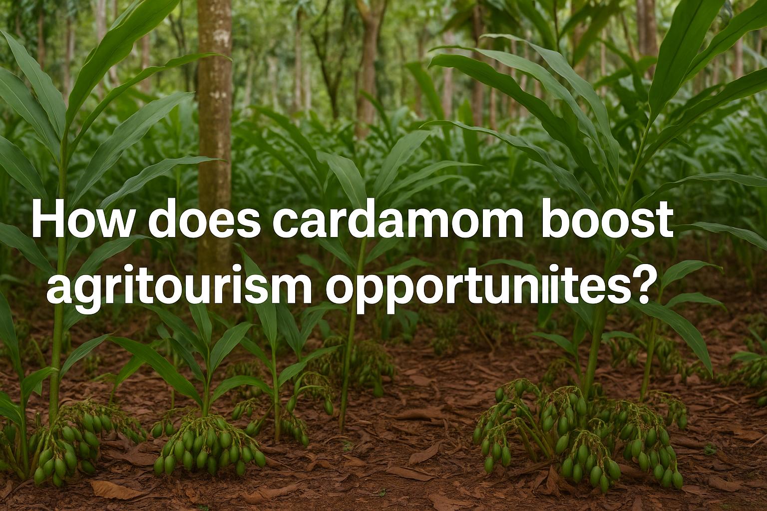 How does cardamom boost agritourism opportunities?