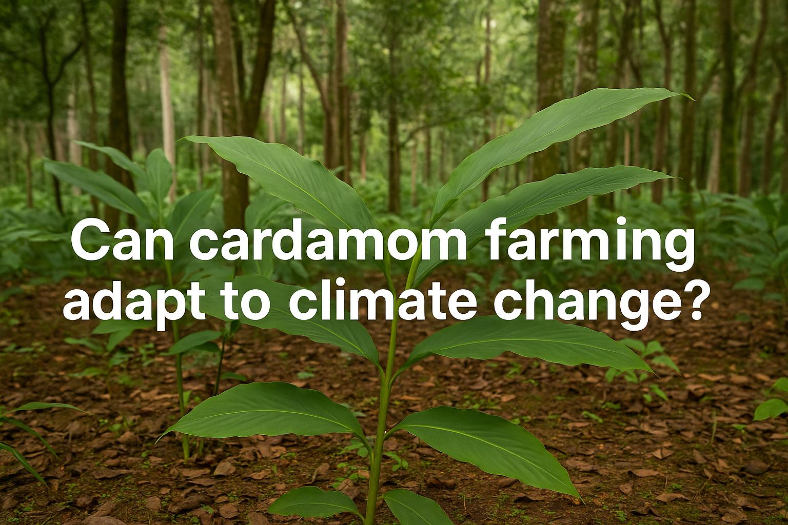 Can cardamom farming adapt to climate change?