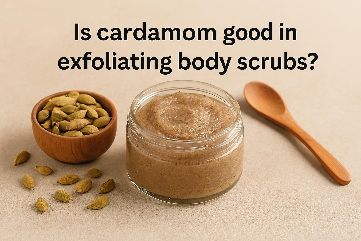 Is cardamom good in exfoliating body scrubs?