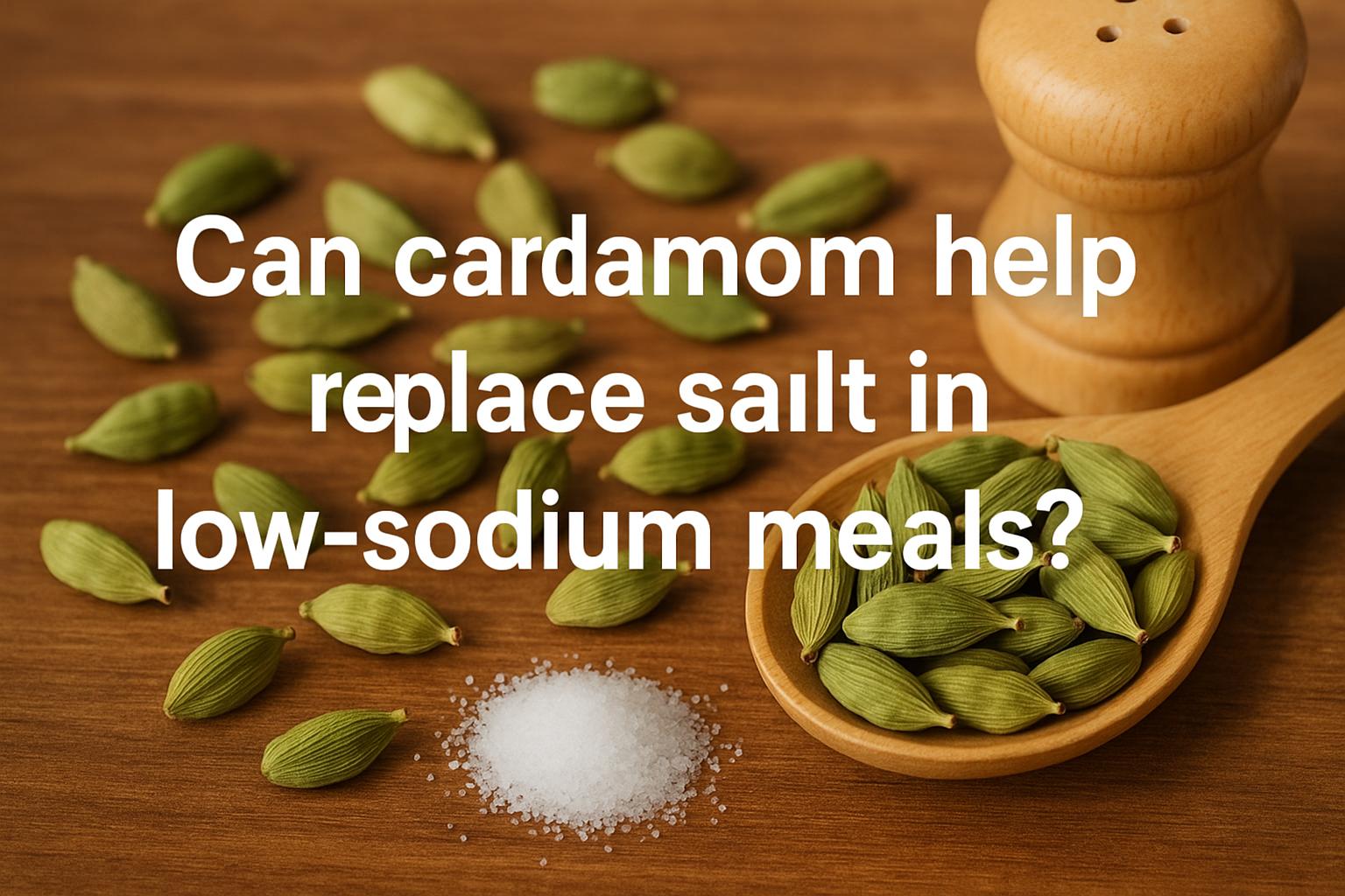 Can cardamom help replace salt in low-sodium meals?