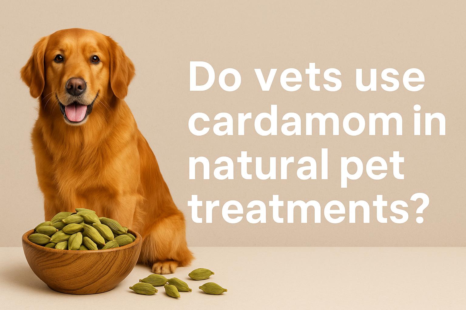 Do vets use cardamom in natural pet treatments?