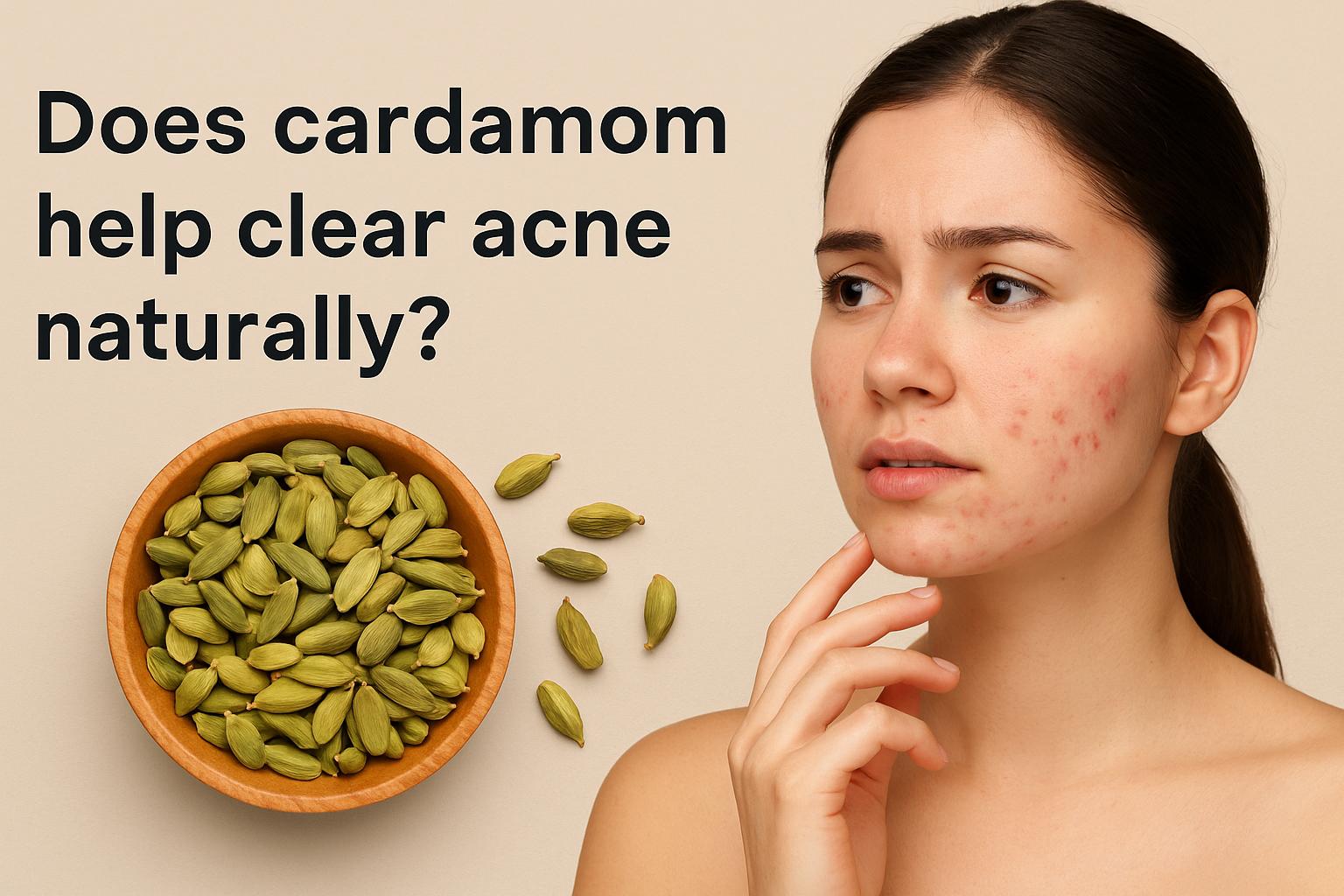 Does cardamom help clear acne naturally?