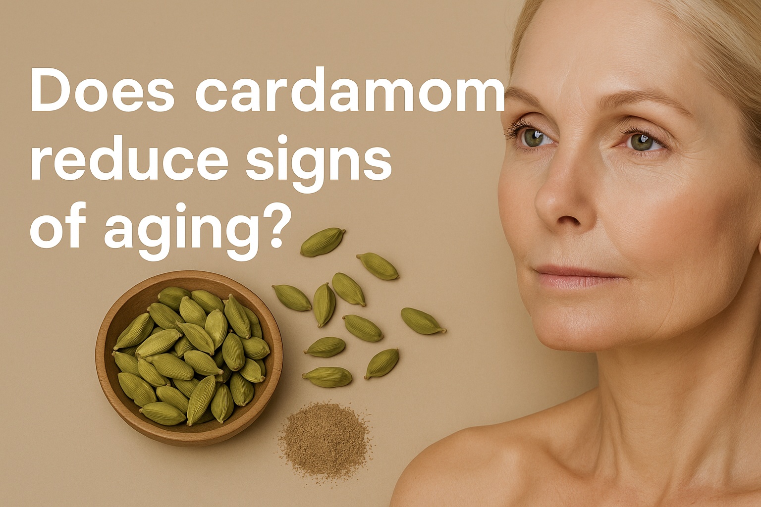 Does cardamom reduce signs of aging?