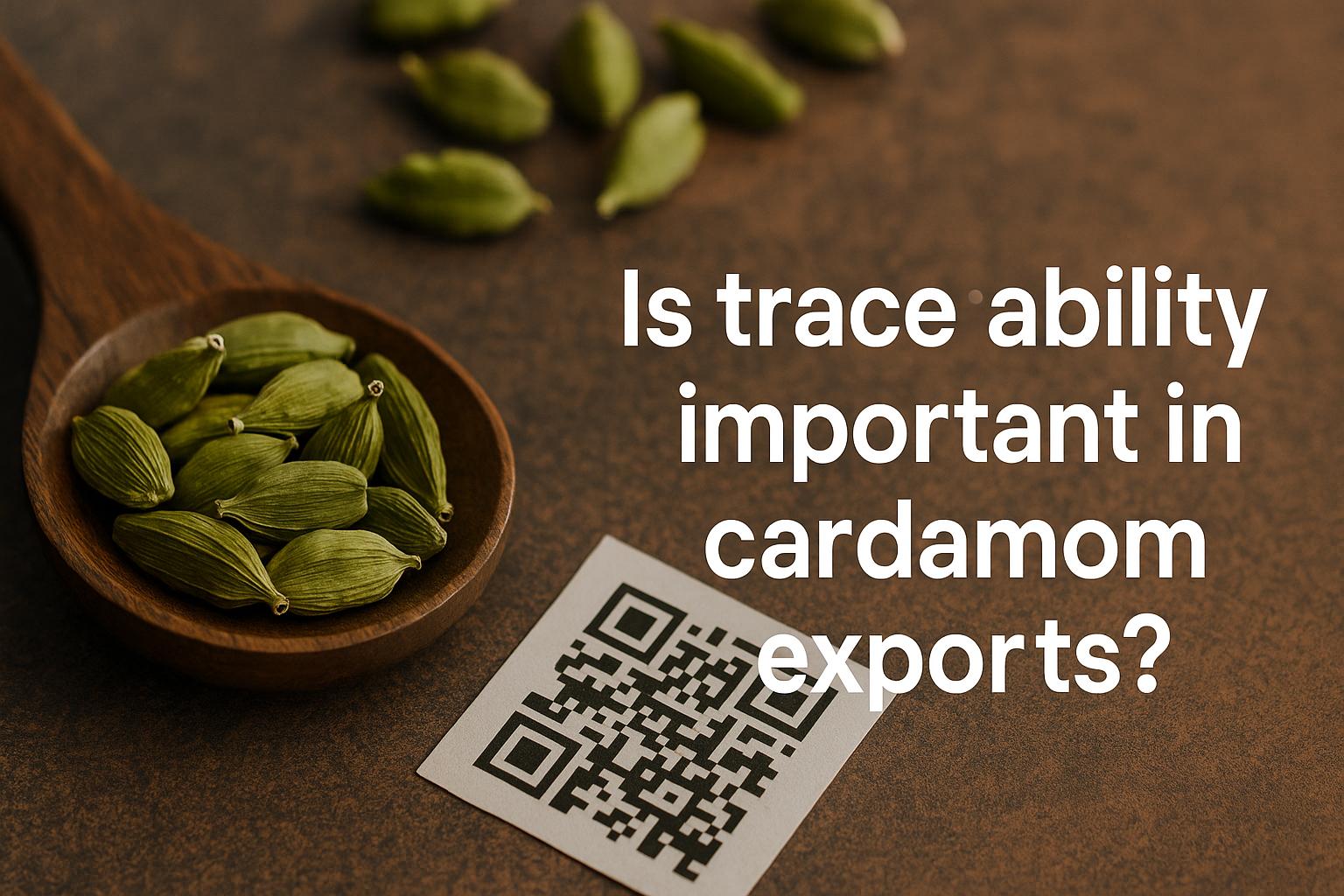 Is traceability important in cardamom exports?