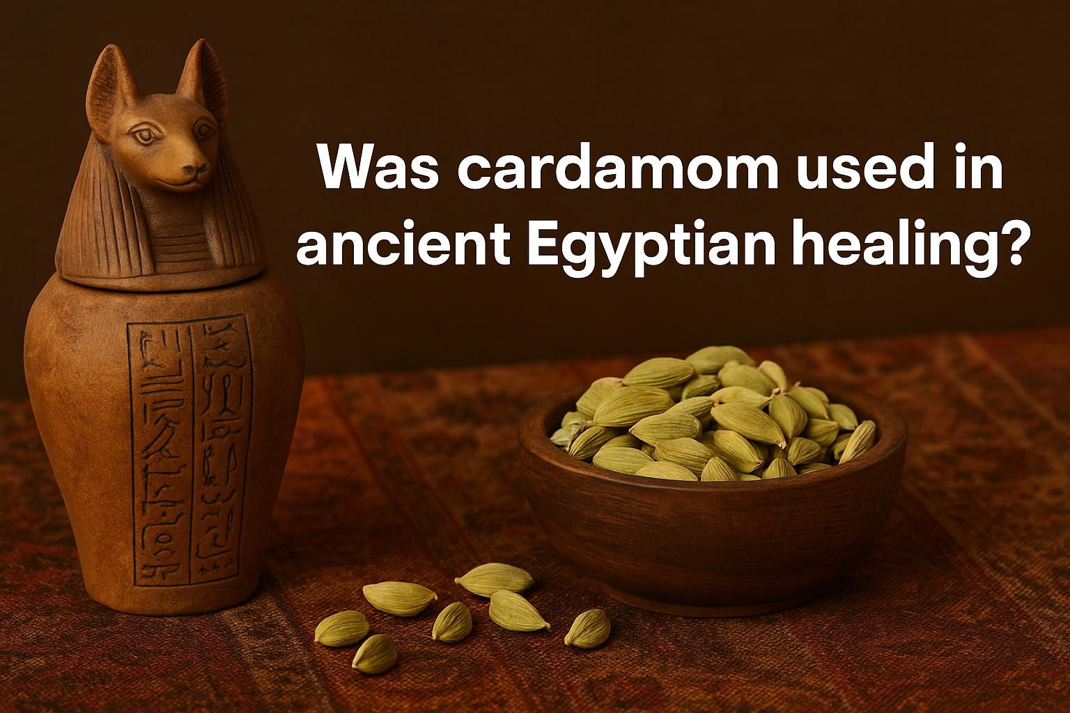 Was cardamom used in ancient Egyptian healing?
