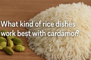 What kind of rice dishes work best with cardamom?
