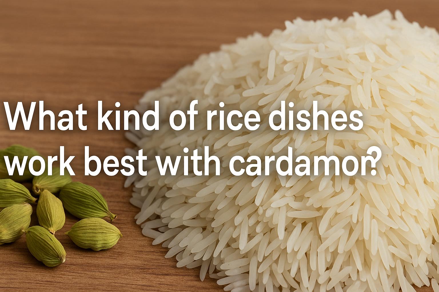 What kind of rice dishes work best with cardamom?