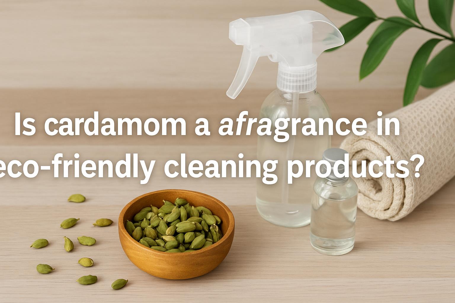 Is cardamom a fragrance in eco-friendly cleaning products?