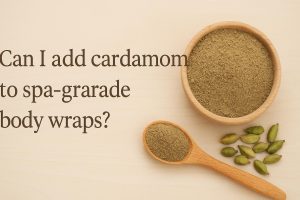 Can I add cardamom to spa-grade body wraps?