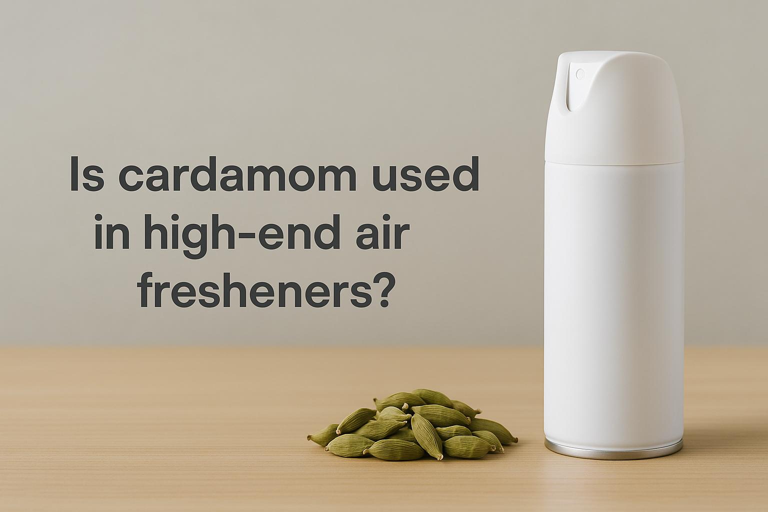 Is cardamom used in high-end air fresheners?