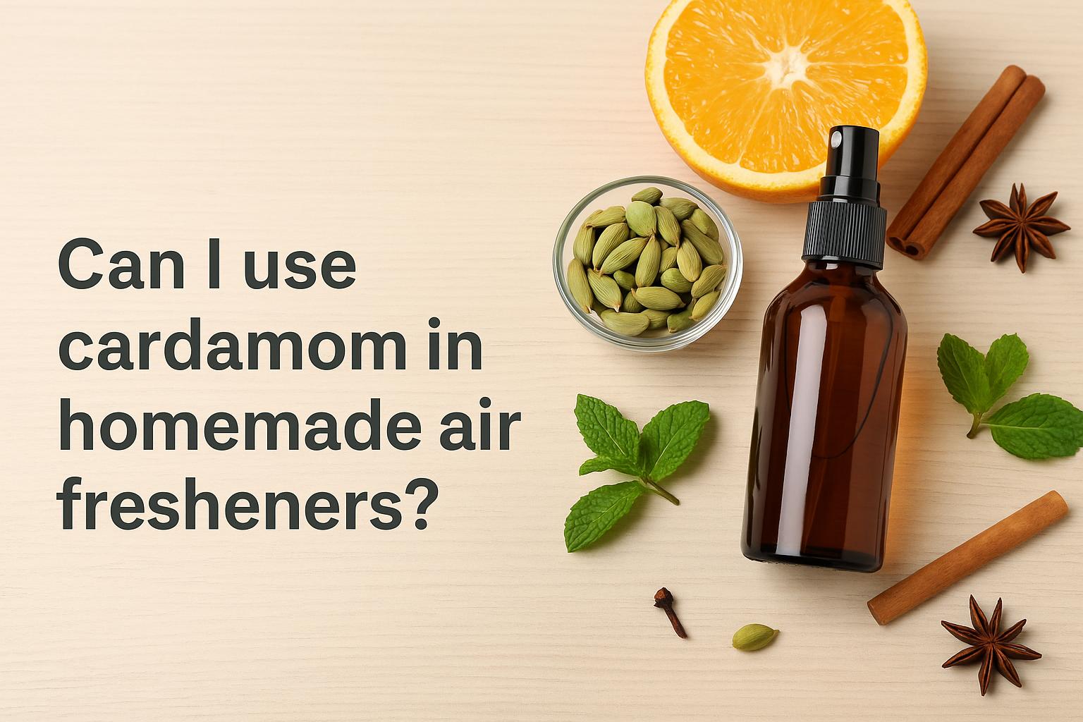 Can I use cardamom in homemade air fresheners?