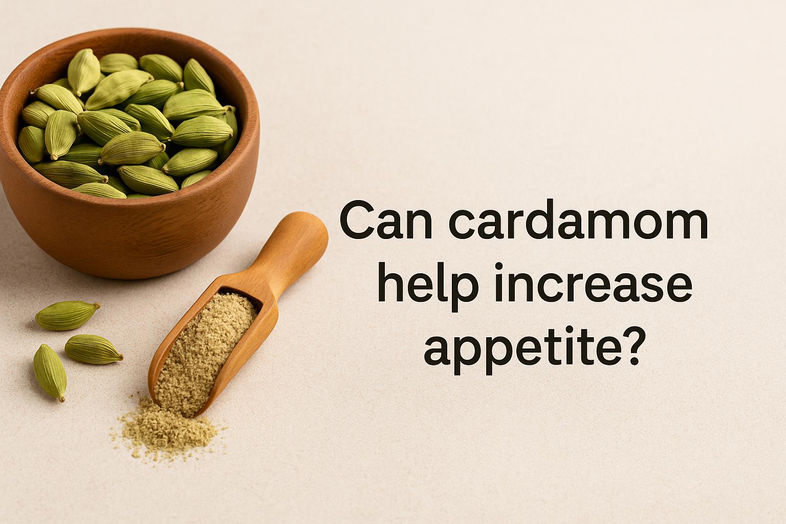 Can cardamom help increase appetite?