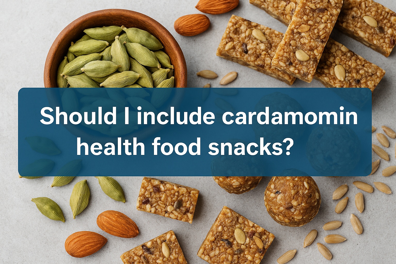 Should I include cardamom in health food snacks?