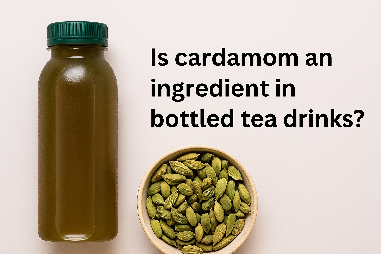 Is cardamom an ingredient in bottled tea drinks?