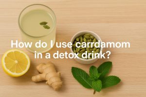 How do I use cardamom in a detox drink?