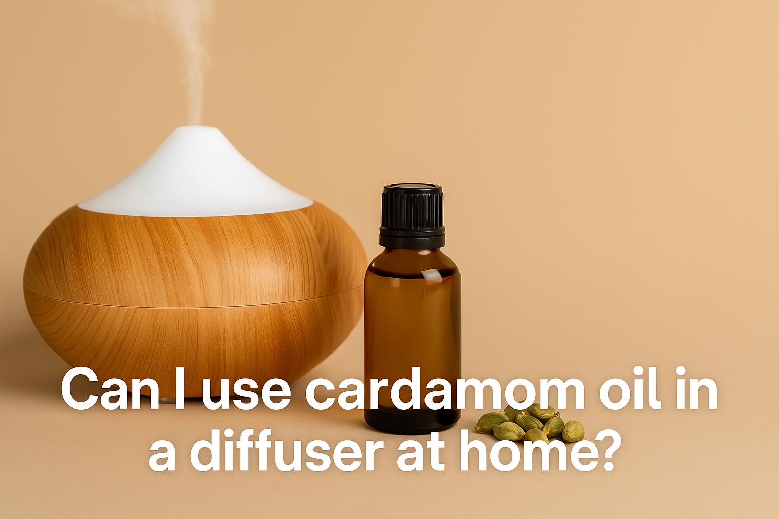 Can I use cardamom oil in a diffuser at home?
