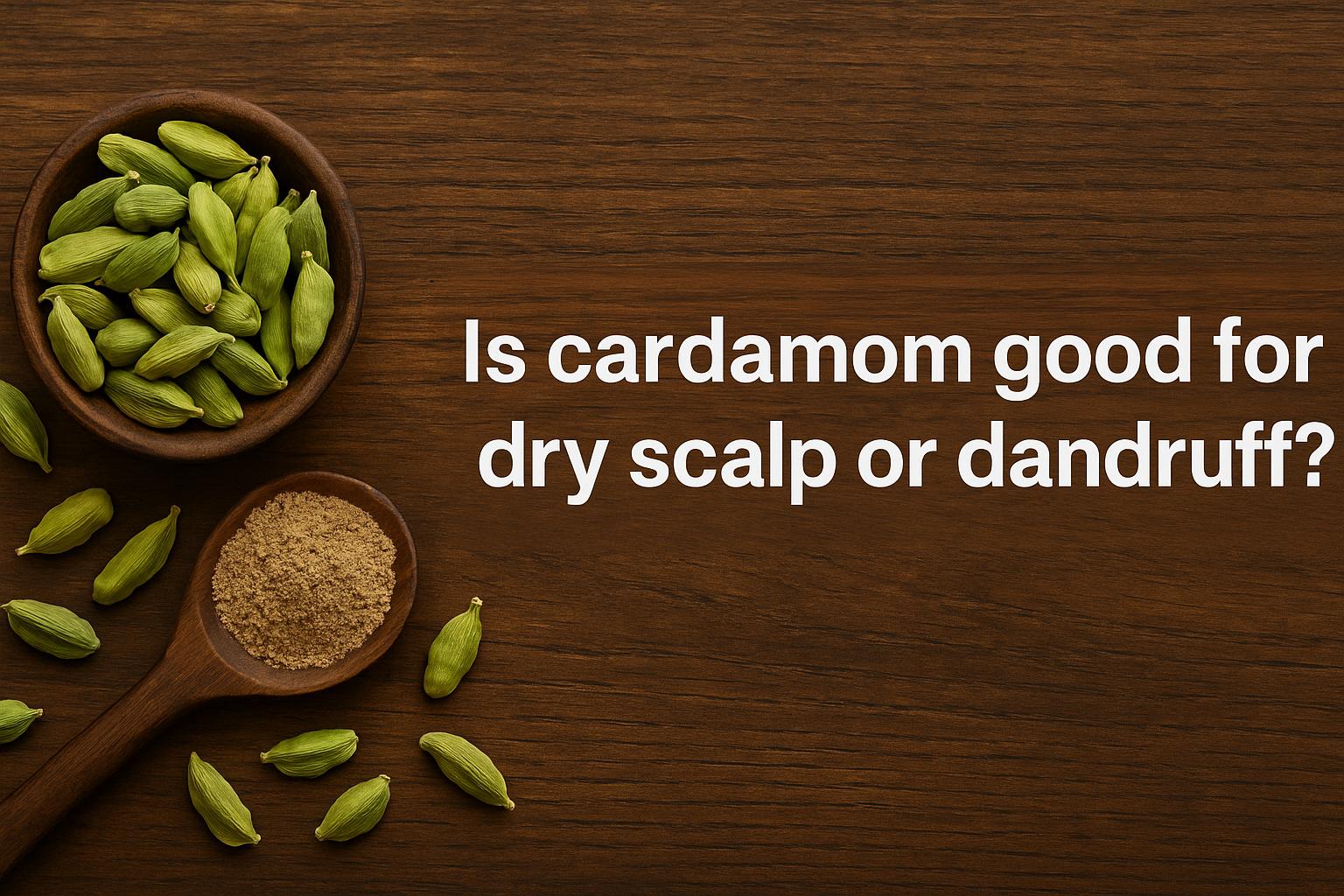 Is cardamom good for dry scalp or dandruff?