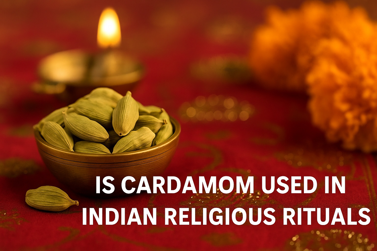 Is cardamom used in Indian religious rituals?