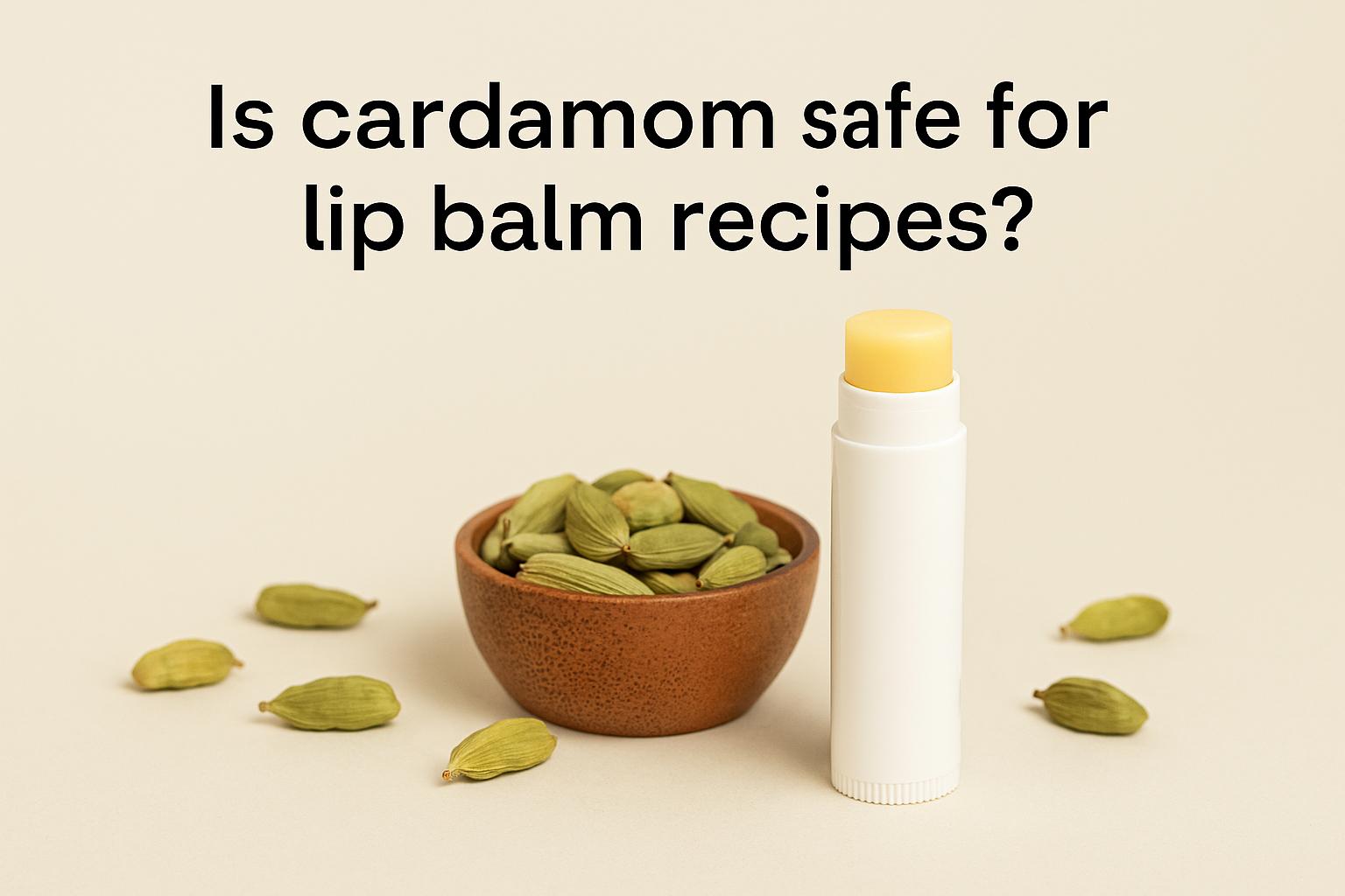 Is cardamom safe for lip balm recipes?
