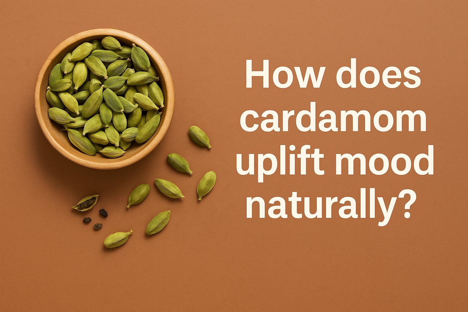 How does cardamom uplift mood naturally?