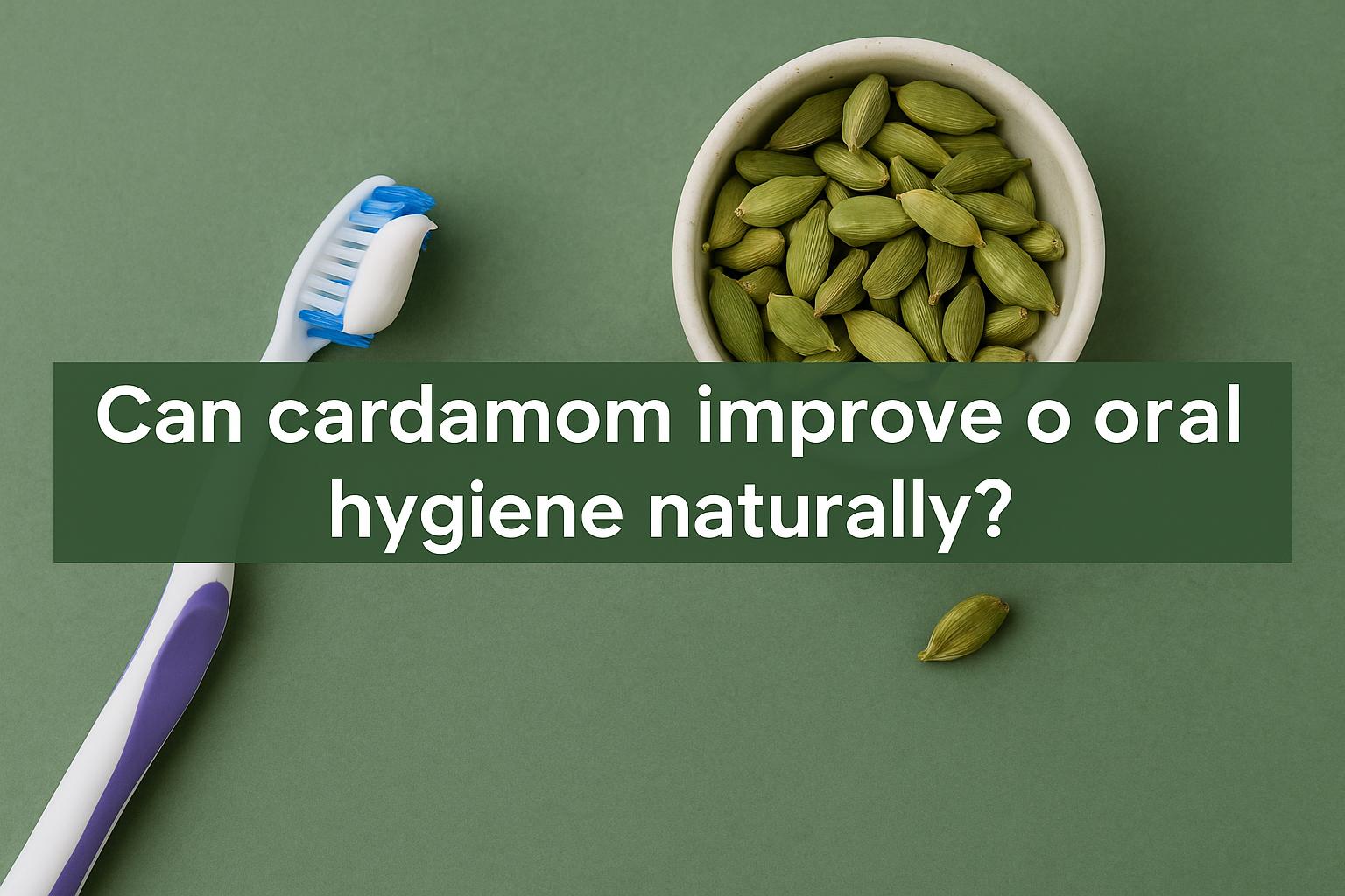 Can cardamom improve oral hygiene naturally?