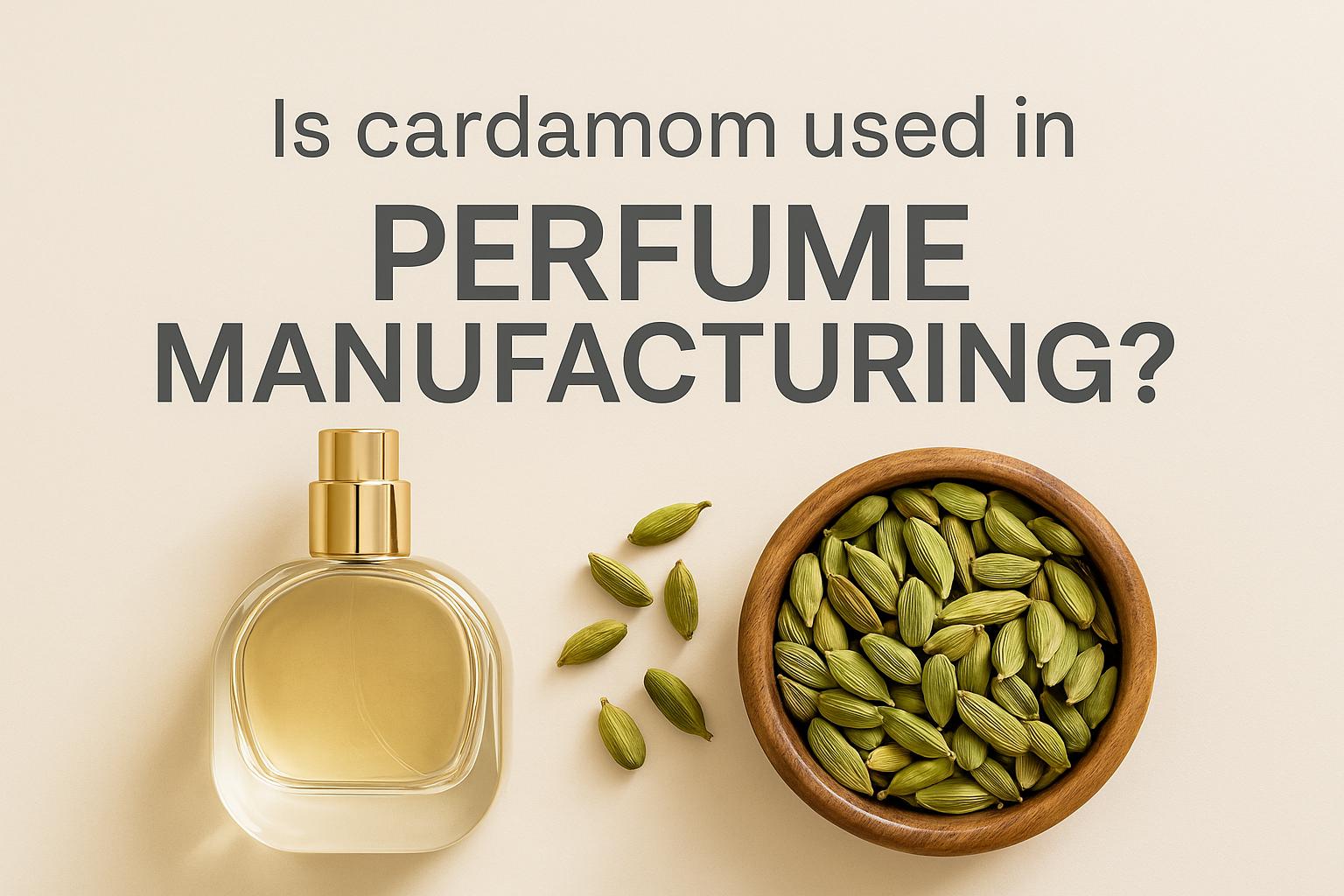 Is cardamom used in perfume manufacturing?