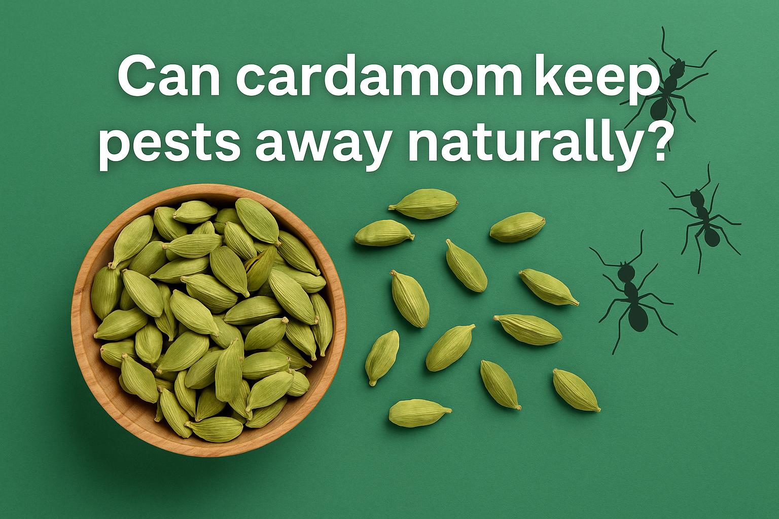 Can cardamom keep pests away naturally?