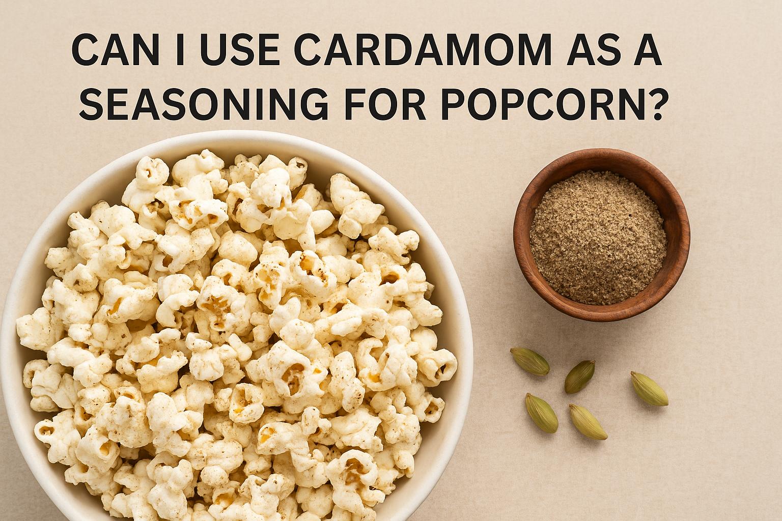 Can I use cardamom as a seasoning for popcorn?