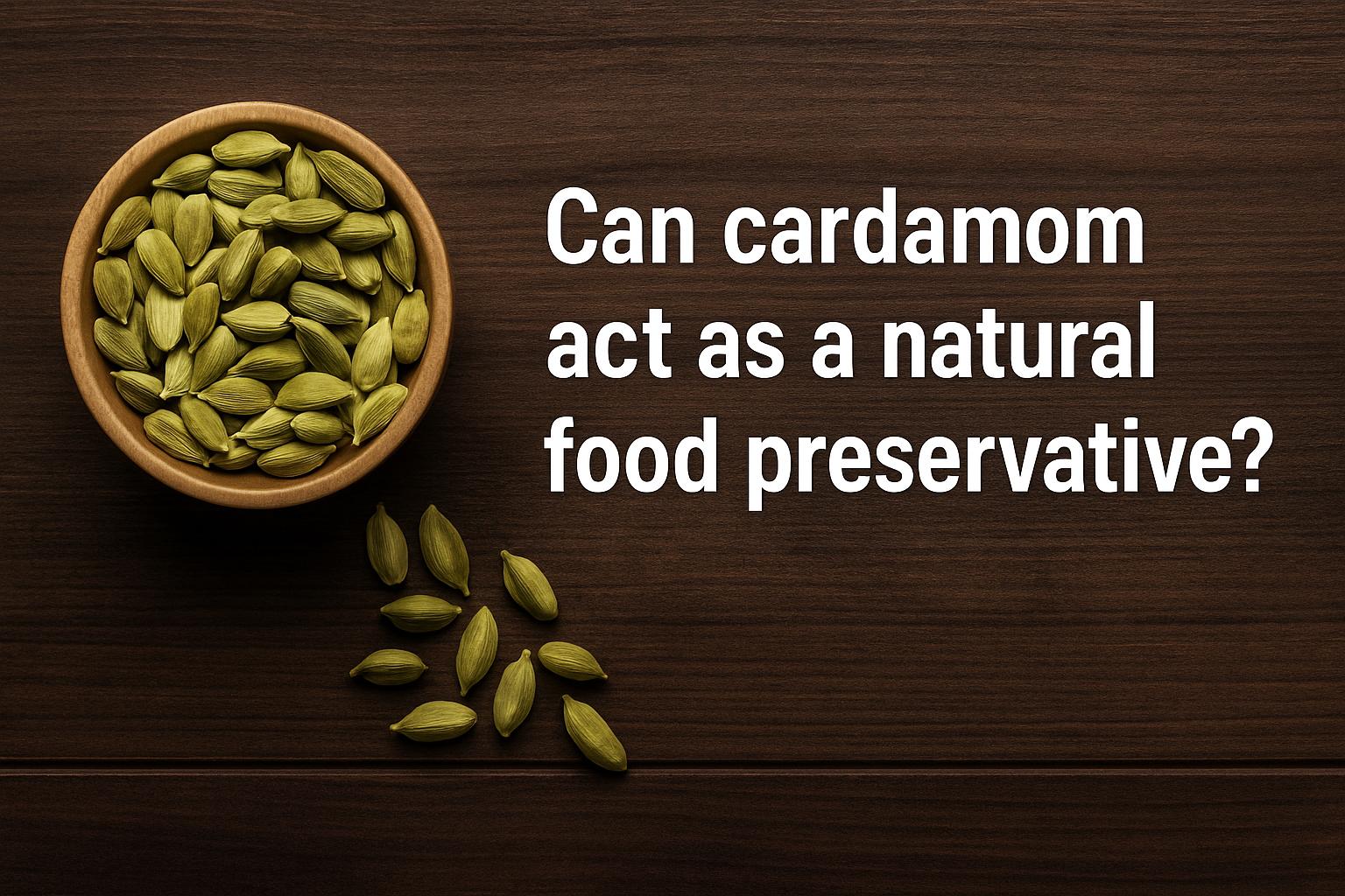 Can cardamom act as a natural food preservative?