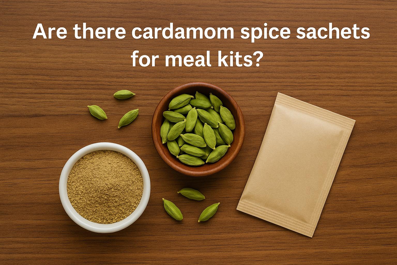 Are there cardamom spice sachets for meal kits?