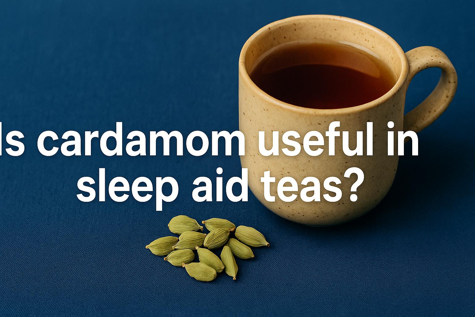 Is cardamom useful in sleep aid teas?
