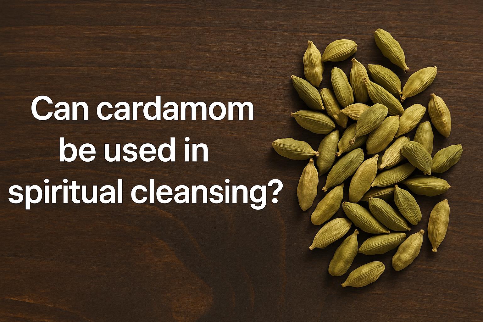 Can cardamom be used in spiritual cleansing?