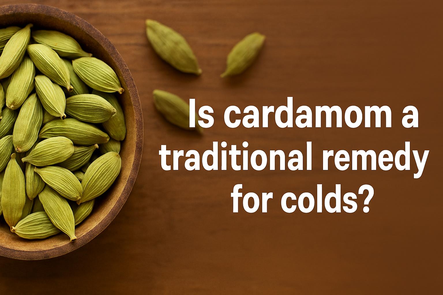 Is cardamom a traditional remedy for colds?