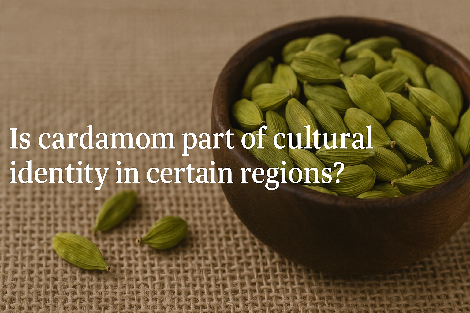 Is cardamom part of cultural identity in certain regions?