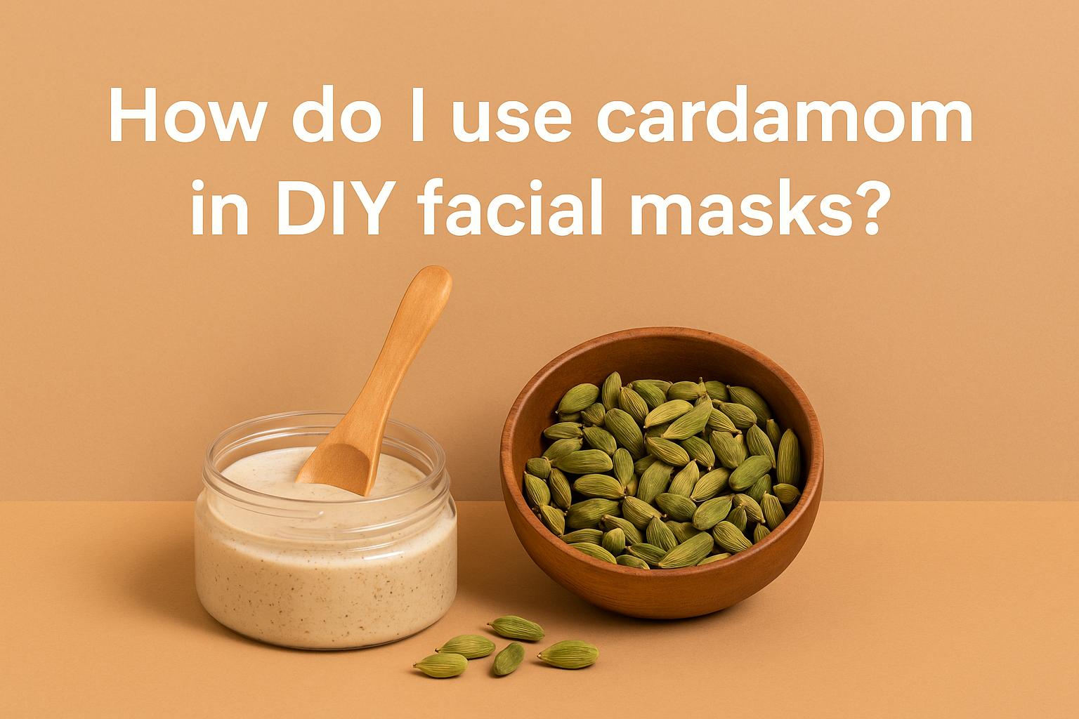 How do I use cardamom in DIY facial masks?