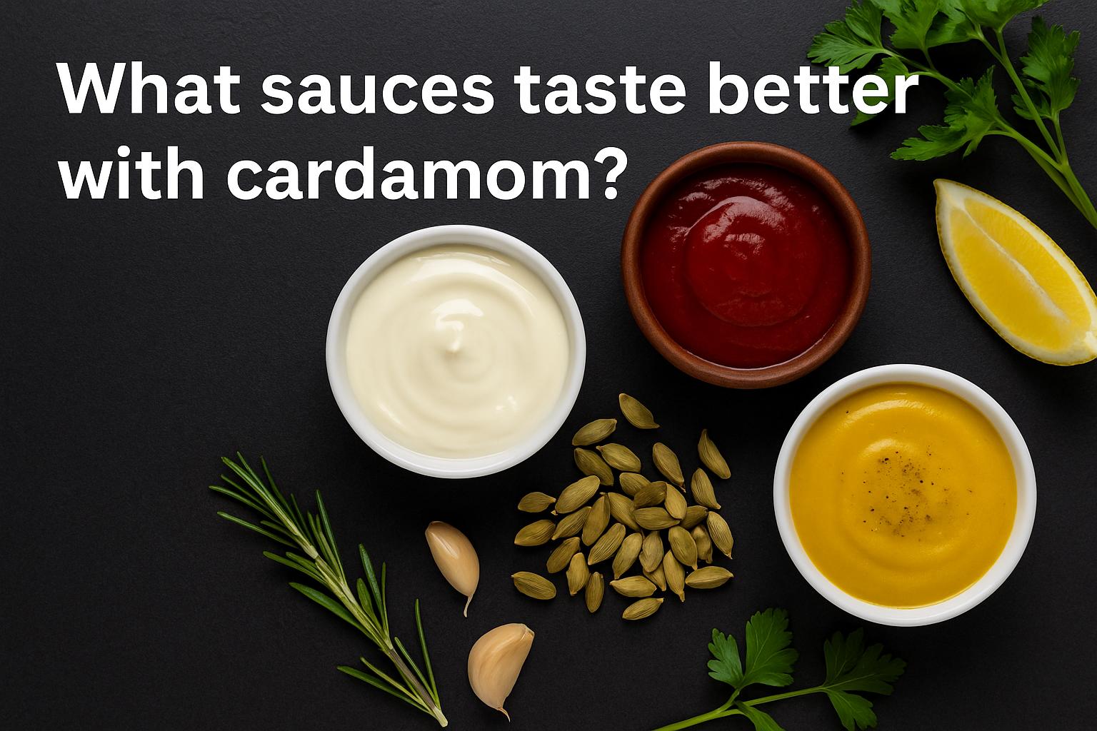 What sauces taste better with cardamom?